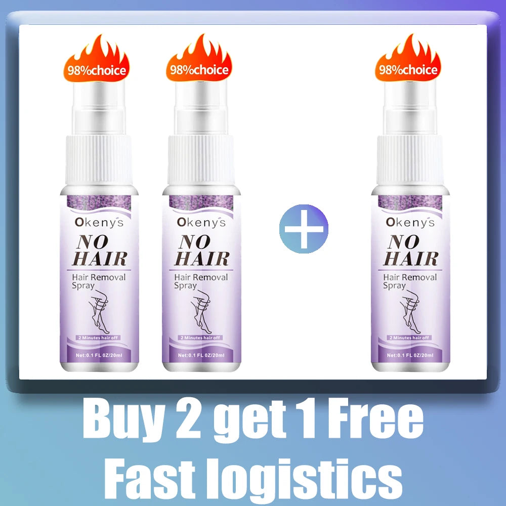 Permanent, painless hair removal spray, axila, legs, arms, hair remover, hair growth inhibitor, nutritious repair, body care Buy 2 Get 1 free