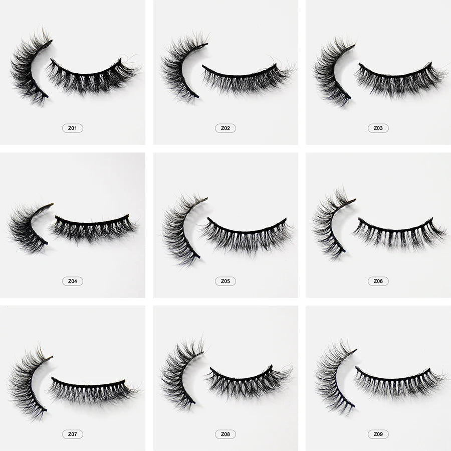 Dropshiping Makeup Mink Lashes Fluffy Soft Full Fake Eyelashes Natural False Eyelashes Wispy Lash Extension