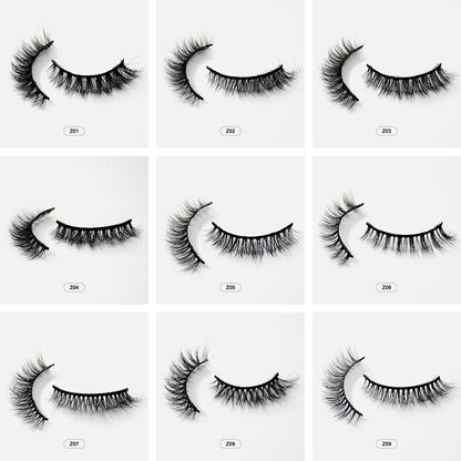 Dropshiping Makeup Mink Lashes Fluffy Soft Full Fake Eyelashes Natural False Eyelashes Wispy Lash Extension