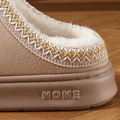 New Fashion Fluffy Platform Slippers for Women 2025 Winter Plush Warm Cotton Shoes Woman Comfort Non Slip Unisex Home Slippers Badiee Stylez