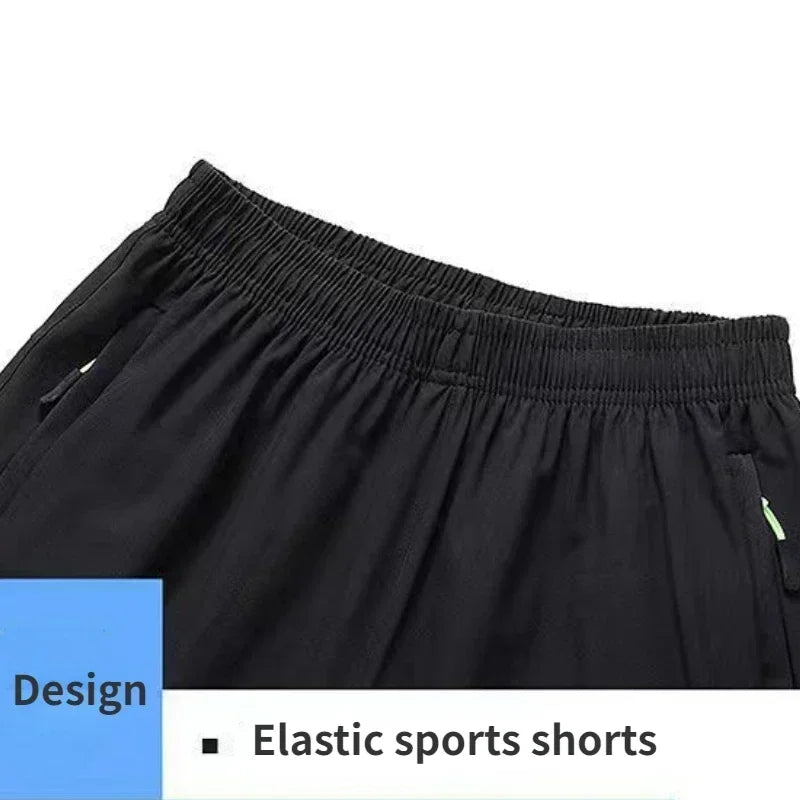 Ice Silk Beach Shorts Men Gym Casual Shorts Quick Dry Sweatpants Running Sports Short Pants Breathable Fitness Jogging Shorts Badiee Stylez