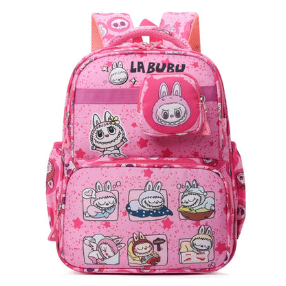 New Large Capacity Bag Children Backpack Cute Cartoon Primary School Bag Shoulder Bag New Kids Practical Portable Backpack