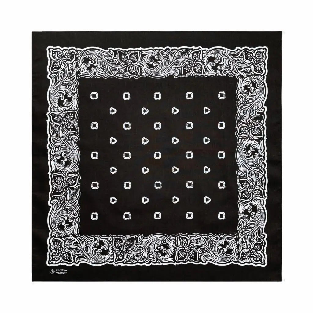 Popular Hip Hop Navy Blue Cashew Flower Bandana Men Women Outdoor Headbands Hair Band Wrist Wrap Amoeba Scarves Hair Accessories f-294