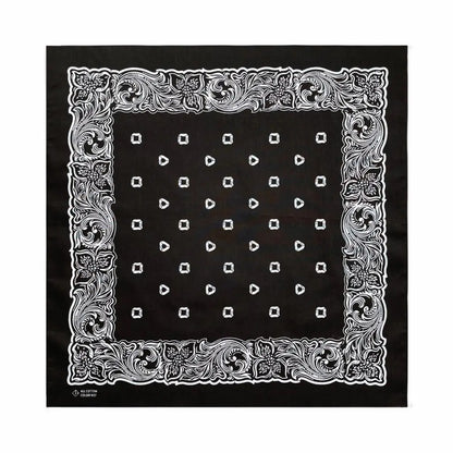 Popular Hip Hop Navy Blue Cashew Flower Bandana Men Women Outdoor Headbands Hair Band Wrist Wrap Amoeba Scarves Hair Accessories f-294