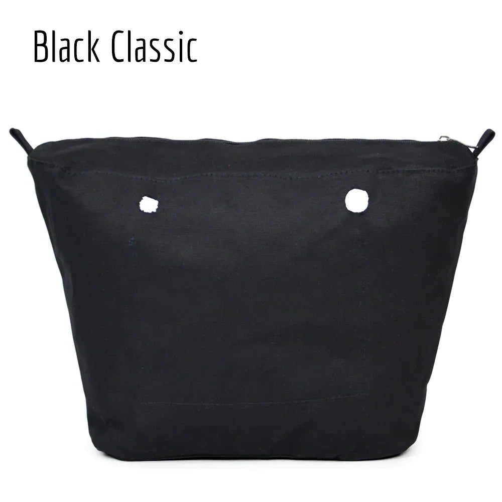 TANQU New Waterproof Inner Bag Organizer Insert Zipper Pocket for Classic Mini Obag Canvas Material for O Bag Black classic CHINA