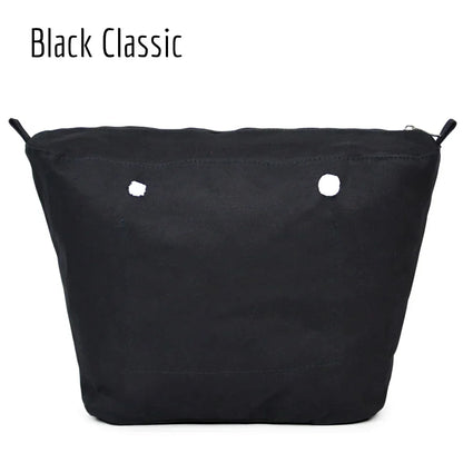 TANQU New Waterproof Inner Bag Organizer Insert Zipper Pocket for Classic Mini Obag Canvas Material for O Bag Black classic CHINA