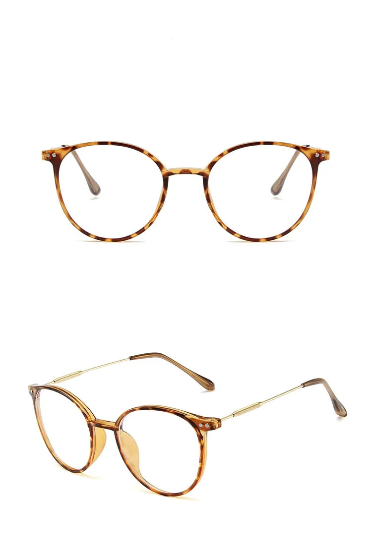 Men And Women Round Anti Blue Glasses Computer Frame Optical Lenses New Arrival 2023 Badiee Stylez