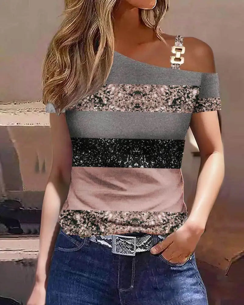Women Summer Ruffles Short Sleeve Loose T Shirt Chic Elegant Solid O Neck Tops Casual Simple All Match Tee Streetwear Blouse Lotus root color