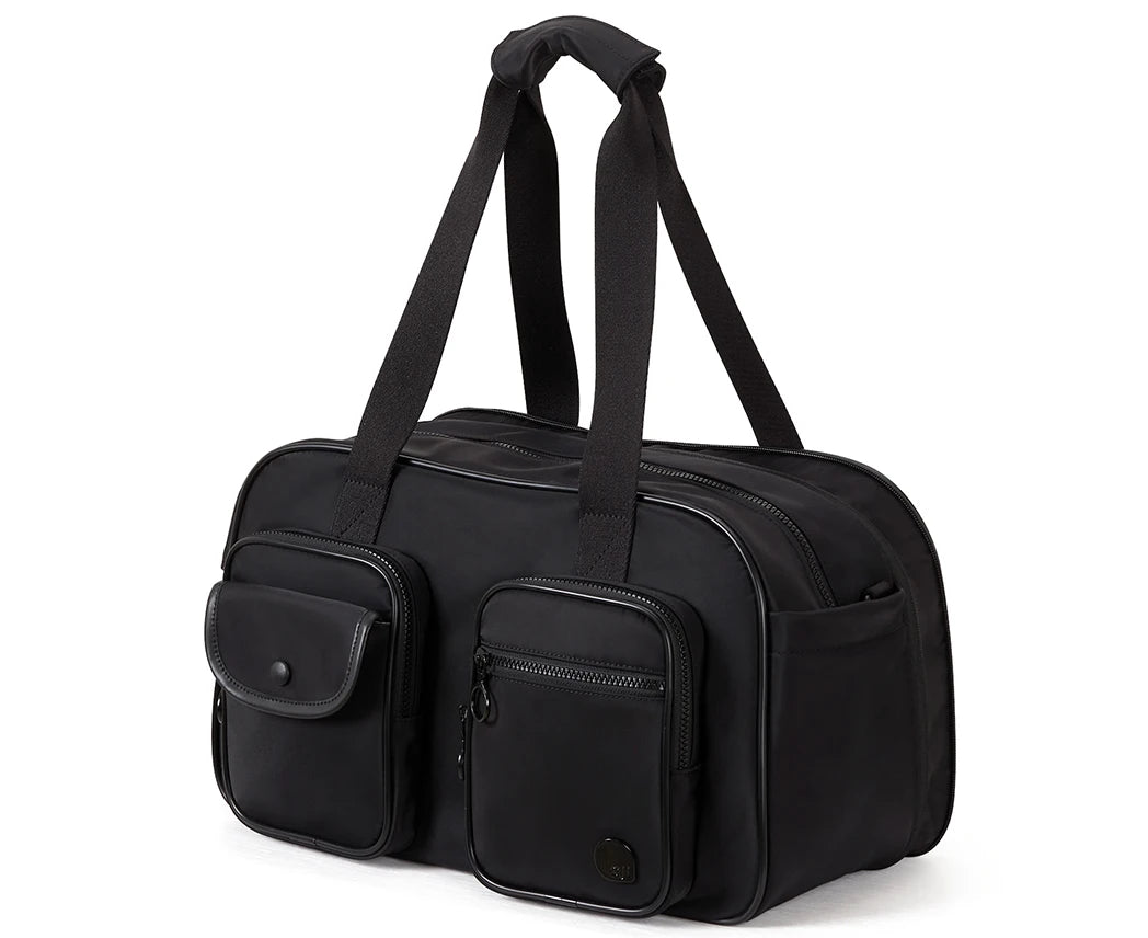 AJI Women Travel Bag Nylon Handheld Travel Bag Carry On Luggage Bag Large Capacity Weekender Gym Sport Holdall Overnight Bag