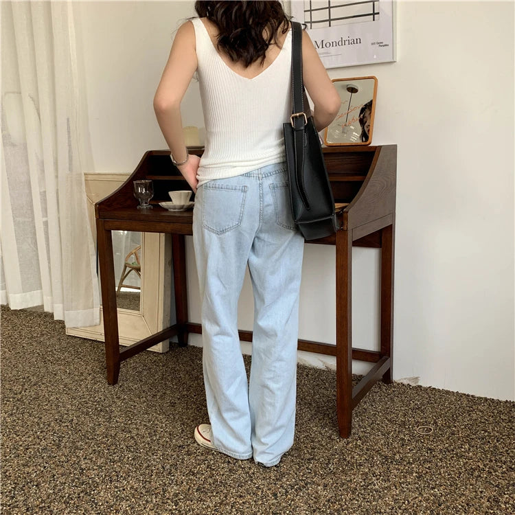 Solid Color Basic Women's Vest Tank Top Solid Color Knitted Tees Top Cropped Top Camisole Sweater V-neck Summer Sleeveless