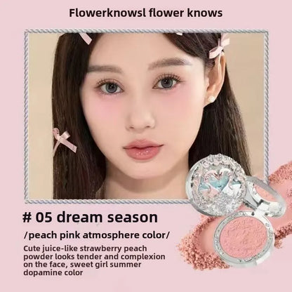 Flower Knows Makeup Sets Swan Ballet Series Gift Box Lipstick Blush Eyeshadow Palette Handheld Mirror Makeup Gift Box