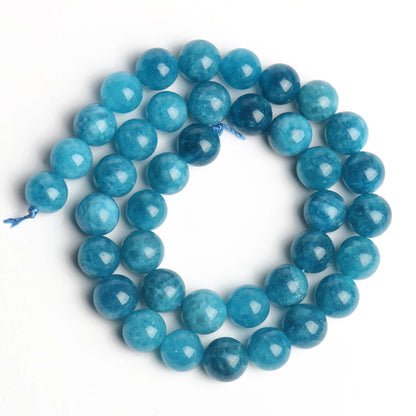 Natural Amethyst Stone Beads 6/8/10mm Round Shape Crystal Loose Spacer Beads For Jewelry Making Diy Bracelet Necklace 15inch Blue Jade