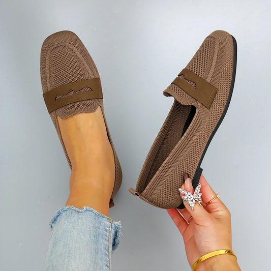 Women's summer breathable mesh flat shoes women's shoes casual sneakers shoes, clearance free shipping Chocolate