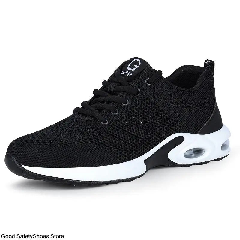 Steel Toe Safety Shoes Men Women Security Protection Work Shoes Lightweight Safety Boots Air Cushion Indestructible Shoes - Badiee Stylez