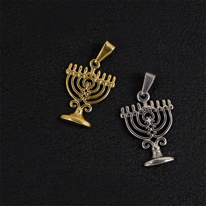 RHYSONG Geometric Stainless Steel 18K Gold Plated Snake Cross Palm Conch Mushroom Pistol Pendant For Women Diy Findings Jewelry