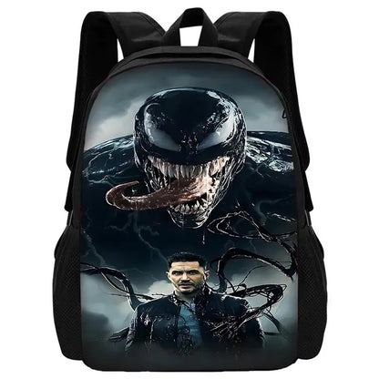 Marvels V-venoms Child School Backpack with Lunch Bags ,Pencil Bags ,School Bags for Boys Girls Best Gift XHOO1-SB-102-A3