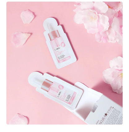 Sakura Whitening Face Serum Fade Fine Lines Anti Aging Tighten Pores Improve Melanin Pigment Dull Moisturizer Brighten Skin Care