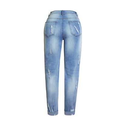 Sexy Embroidery fashion streetwear women mom jeans woman jean stacked pants boyfriend baggy jeans vintage clothes denim trousers