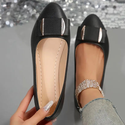 2024 Women Trend Flat New Casual Lightweight Office Dress Shoes Women Baotou Slip on Comfortable Elegant Loafers Shoes for Women