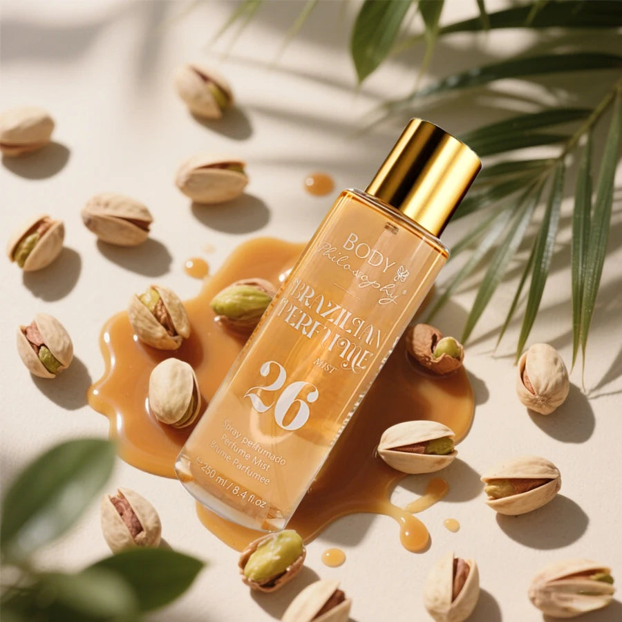 Women's Brazilian Perfume, 250ml Body & Hair Mist, Vanilla Uplifting Fragrance, Long Lasting Floral Fruity Gourmand Scent Spray - Badiee Stylez