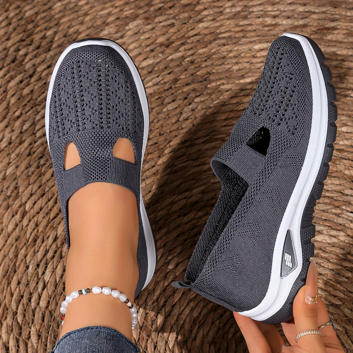 women's summer shoes - casual sneaker, Non-slip sole design, fly-woven upper is more skin-friendly sale shoes with free shipping