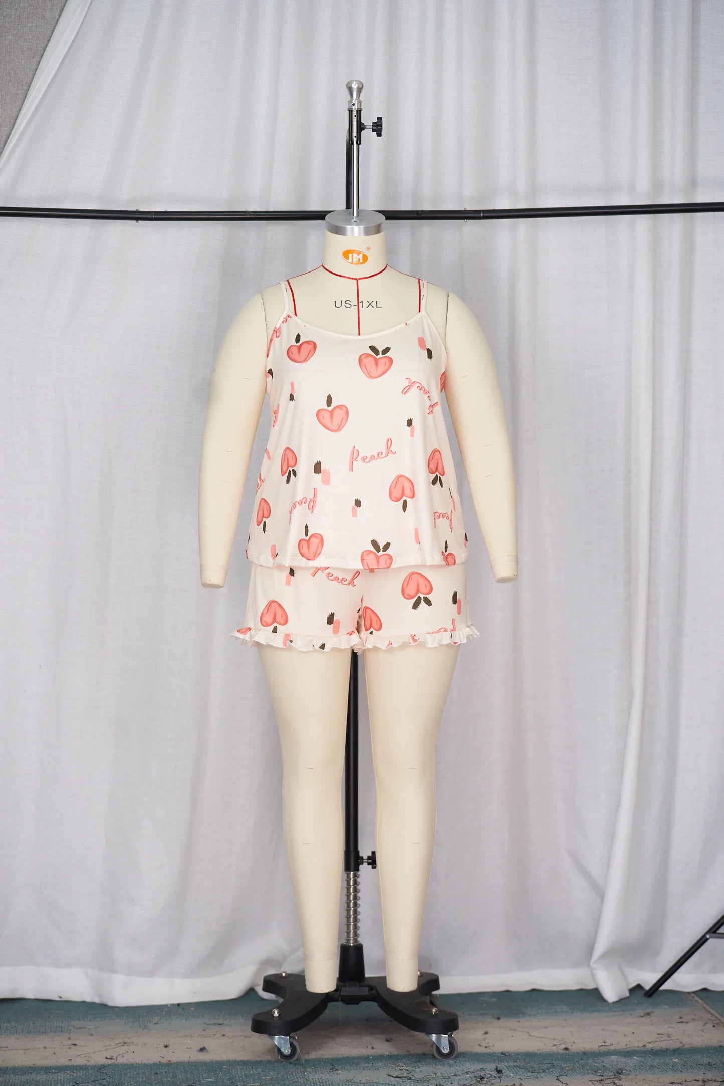 Women's suspender pajama set plus size pajama set 2024 new pajama milk silk pajama sleeveless shorts suspender shorts