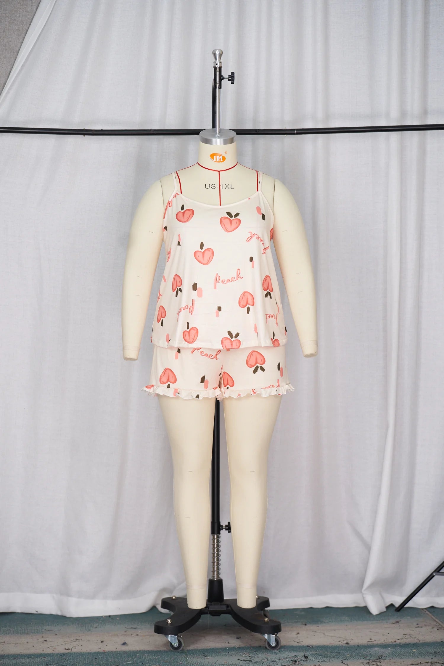 Women's suspender pajama set plus size pajama set 2024 new pajama milk silk pajama sleeveless shorts suspender shorts