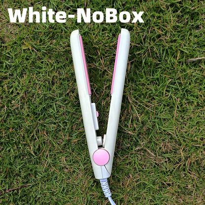 3 in 1 Hair Iron High Quality flat iron Straightening hot comb mini professional hair straightener & Curling Iron Styling Tools White-NoBox
