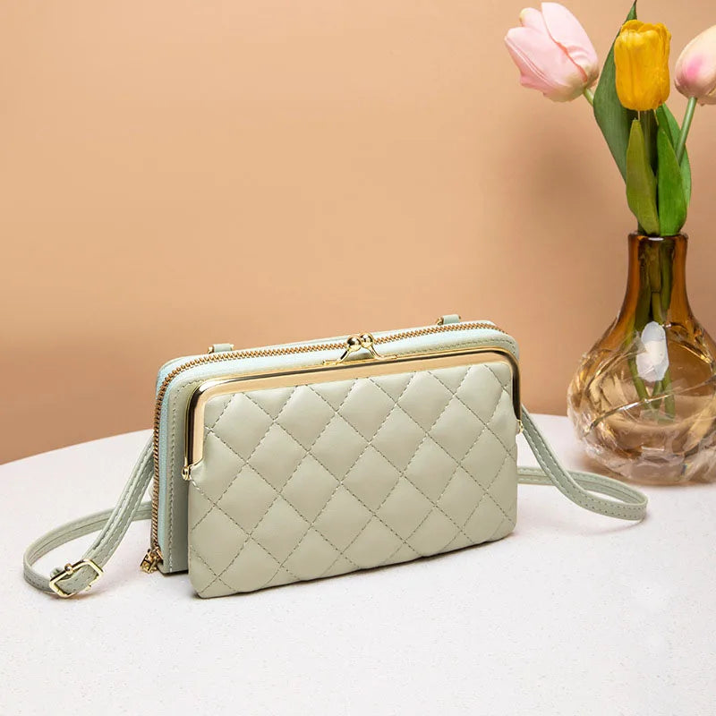 Bags for Women Trend PU Leather Handbags for Women Beige White Black Fashion Hand Bag Bolsas Para Mujeres Sac Phone Holder green Mini(Max Length<20cm) CHINA