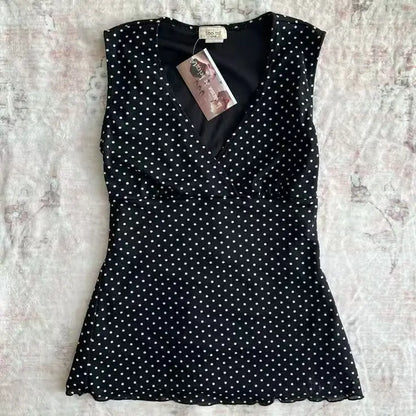 Punk Vintage 2000s Streetwear T shirts Women Clothes Gothic Slim Skulls Print Femme Tshirt Short sleeve Kpop Aesthetic Crop Tops Balck1