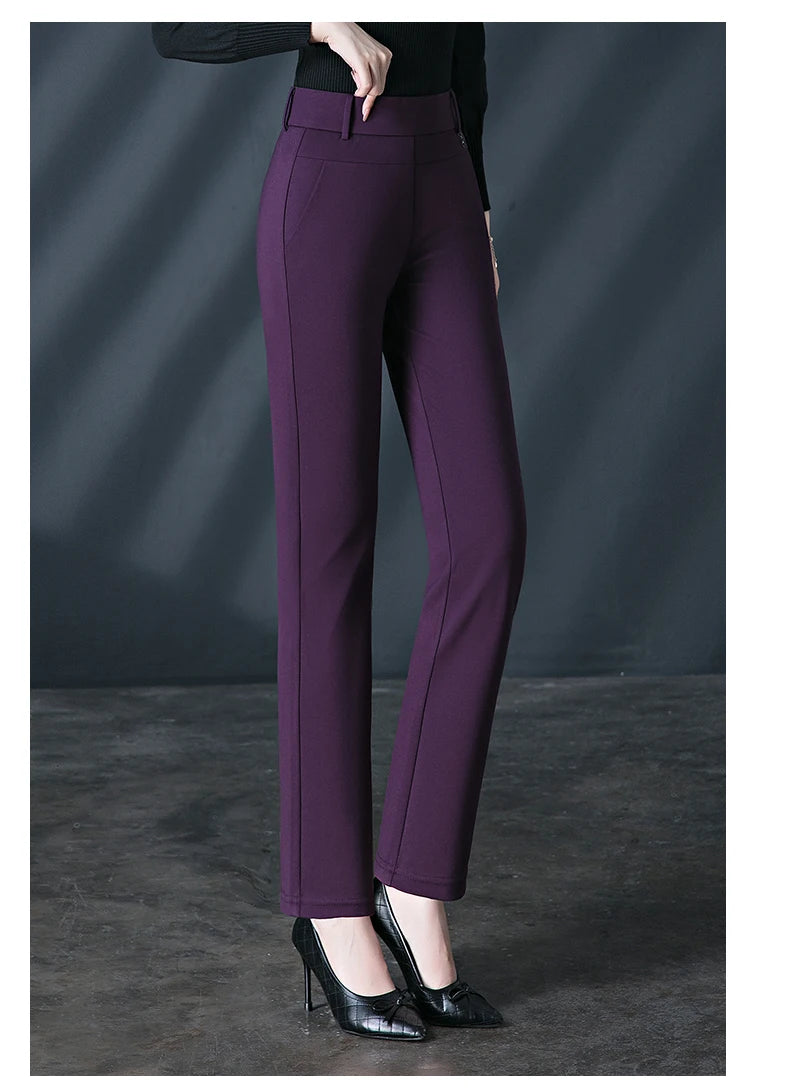 Leggings Women's Autumn and Winter Style High Waist Large Size Tight-fitting High-Elastic Foot Pants Casual Slim Trousers M-6XL