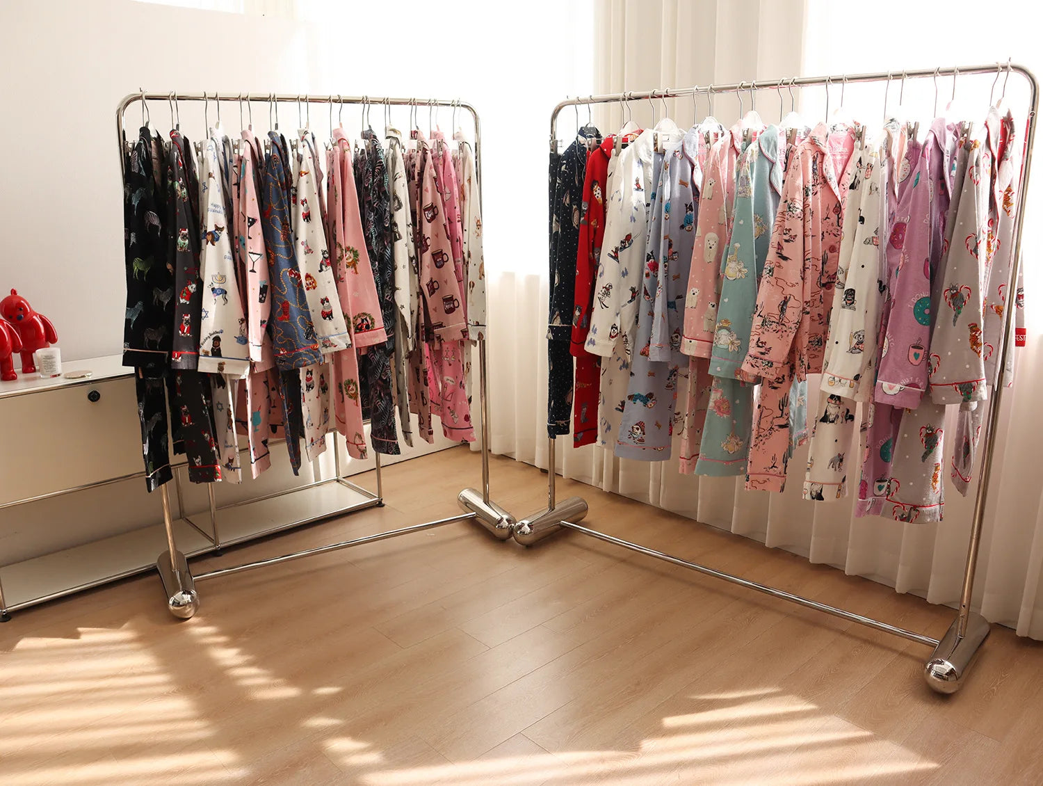 Women's Winter Pyjama Suit Print Long Sleeve Turn Down Collar Female Clothes 100% Cotton Single Breasted Sleepwear for Female