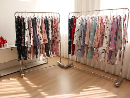 Women's Winter Pyjama Suit Print Long Sleeve Turn Down Collar Female Clothes 100% Cotton Single Breasted Sleepwear for Female