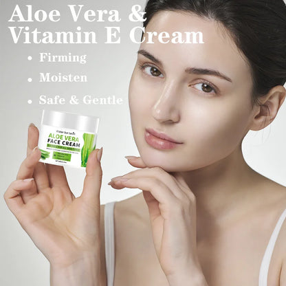 Aloe Vera & Vitamin E Moisturizer - a Soothing Moisturizer for Dry, Sensitive Skin | Leaves Face and Body Soft and Supple