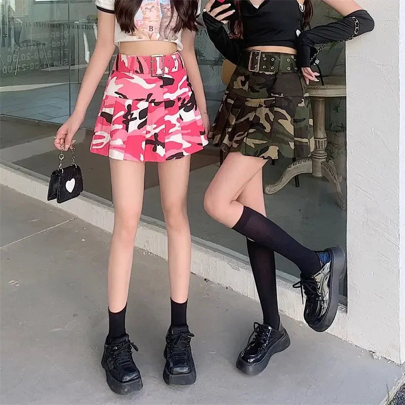 Short Mini High Waist Gyaru Skirts for Women Pleated Pleat Quality Modest Premium Aesthetic Stylish Y2k Vintage V Woman Skirt