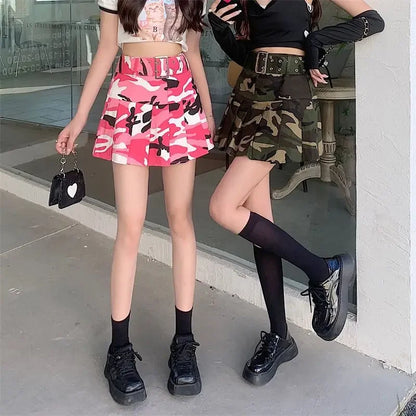 Short Mini High Waist Gyaru Skirts for Women Pleated Pleat Quality Modest Premium Aesthetic Stylish Y2k Vintage V Woman Skirt