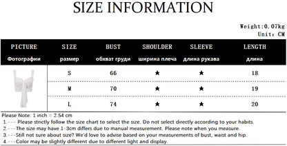 Candyhot Sexy Mesh Perspective Crop Tops Summer Y2K Lace Low cut Slim Strap Top High Street Fashion Nightclub Top Women's Wear