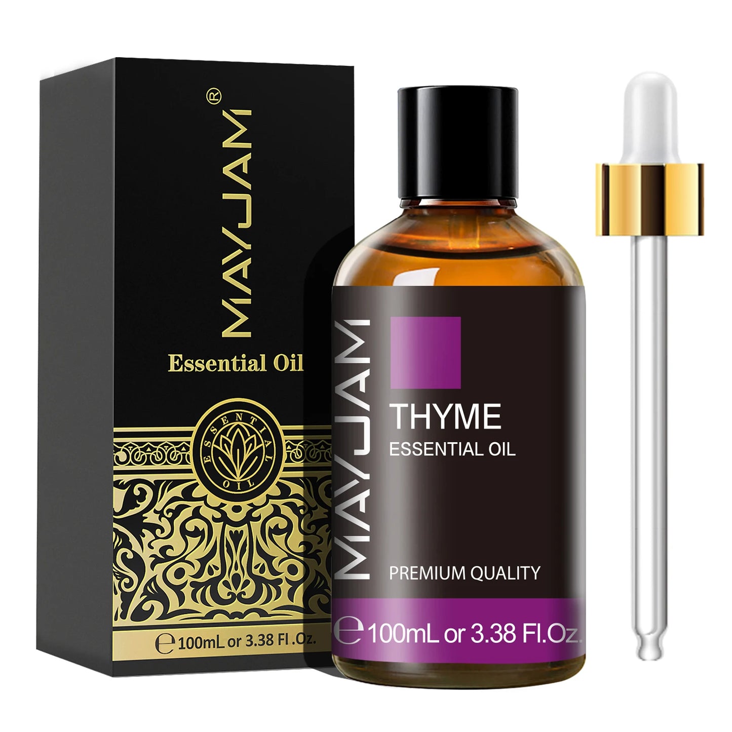 MAYJAM 1PCS 100ML Essential Oil with Dropper Sandalwood Lavender Eucalyptus Vanilla Aroma Oil For Humidifier Scent Candle Burner - Badiee Stylez