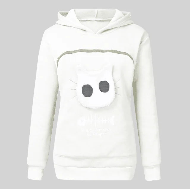 S-3XL Cat Lovers Hooded Sweatshirt Kangaroo Dog Pet Paw Dropshipping Pullovers Cuddle Pouch Fish Pocket Hoodie