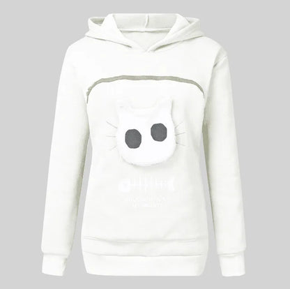 S-3XL Cat Lovers Hooded Sweatshirt Kangaroo Dog Pet Paw Dropshipping Pullovers Cuddle Pouch Fish Pocket Hoodie