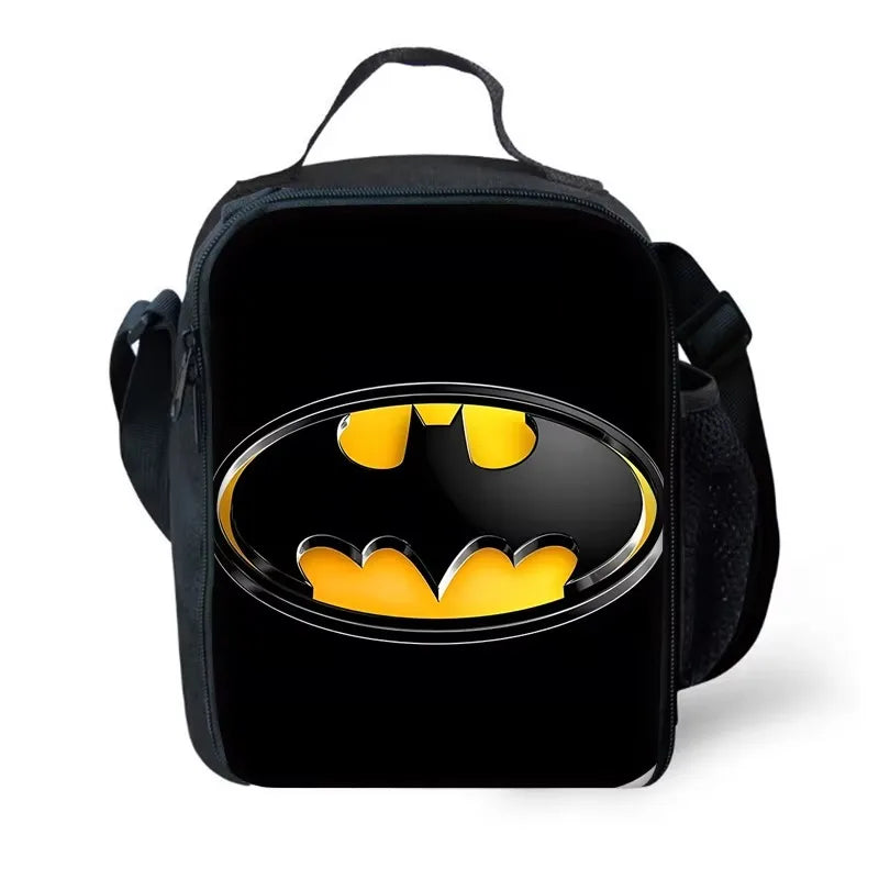 Child Superhero Batmans School Backpack with Lunch Bags ,Pencil Bags ,School Bags for Boys Girls Best Gift XHOO1-KB-049-A2