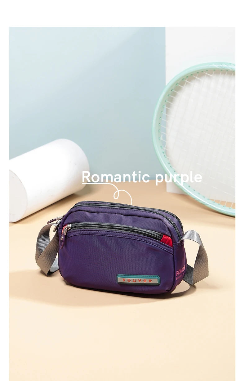 Fouvor Women Shoulder Bag Trend 2025 Nylon Small Crossbody Bag Fashion Sports Waterproof High End Messenger Bags Ladies 2587-19