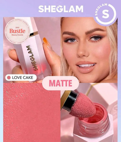 sheglam make up lush Facial Nourishing Blusher Gel Cream Multi-purpose Lip Gloss Blush make up love cake