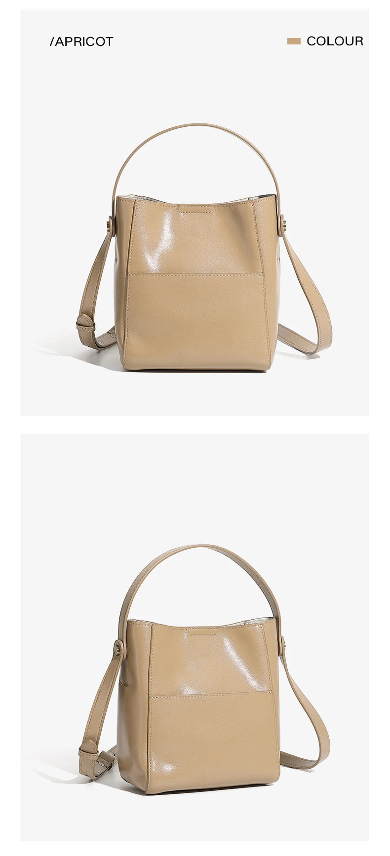 Toptrends Korean Style Bucket Genuine Leather Shoulder Bags For Women 2025 Luxury Designer Crossbody Purses Tote Ladies Handbags