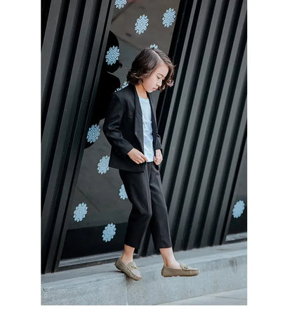 Children Loafers Shoes Boys Flat Sneakers Baby Kids Casual Shoes Toddler Girls Breathable Slip-on Shoes Soft Bottom Solid Color Badiee Stylez