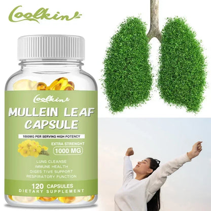 Mullein Leaf - Clear Lungs and Detoxify, Breathe Healthily, Relieve Headaches Supplement