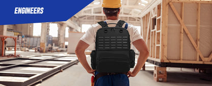 Tool Backpack Heavy Duty for Men Tool Storage With 3 Tool Pouches Organizer Electrician Plumber Maintenance Worker Tool Bags