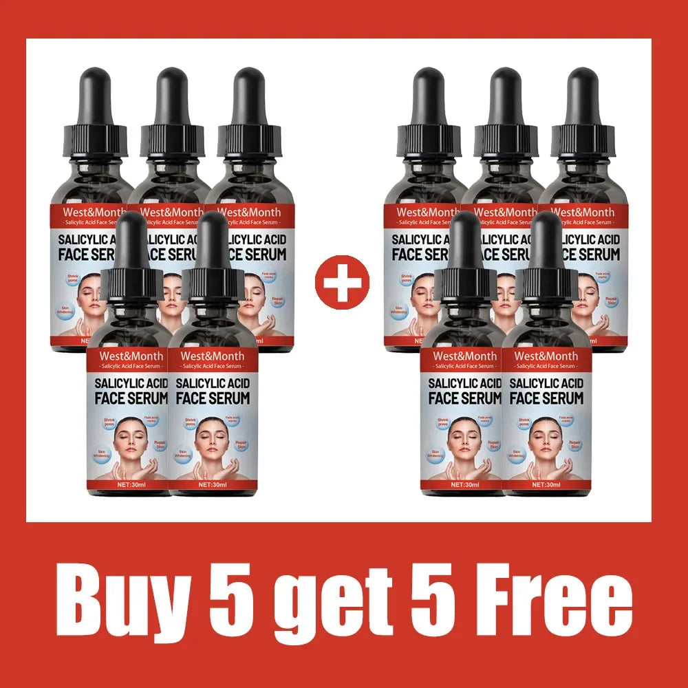 Niacinamide Facial Serum Salicylic Acid Moisturizing Skin Care Products 2024 10PCS