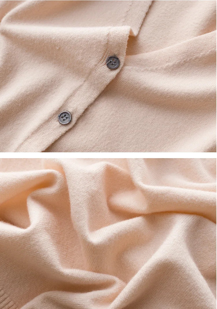 Women Cardigans 2025 Single Breasted Solid Knitted Shirt Spring Autumn Cardigan Korean Fashion V-neck Sweaters Knit Outerwear