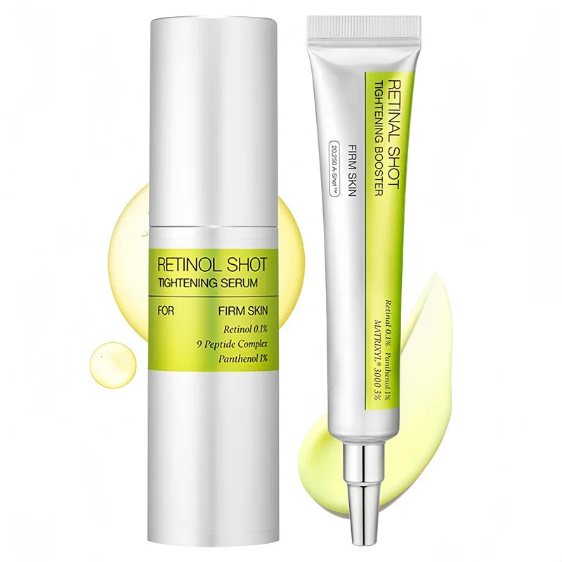 Retinol Shot Tightening Booster For Firm Skin Face Serum Eye Cream Moisturizing Anti Aging Wrinkles Dark Circles Puffiness Care